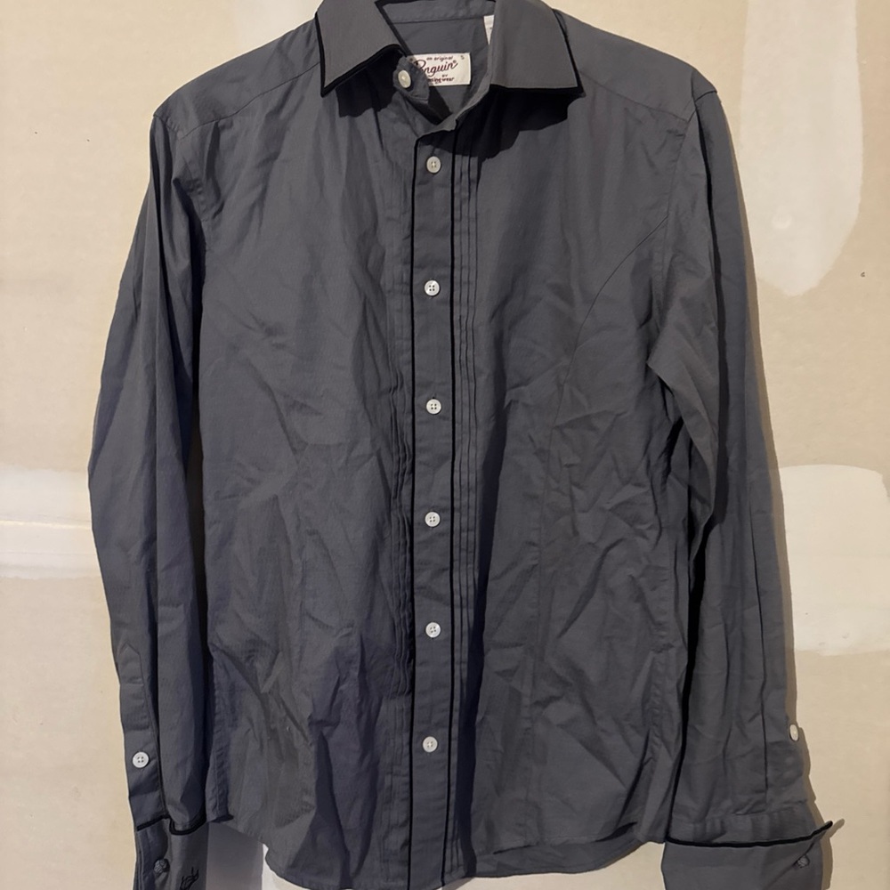 Original Penguin Gray Dress Shirt